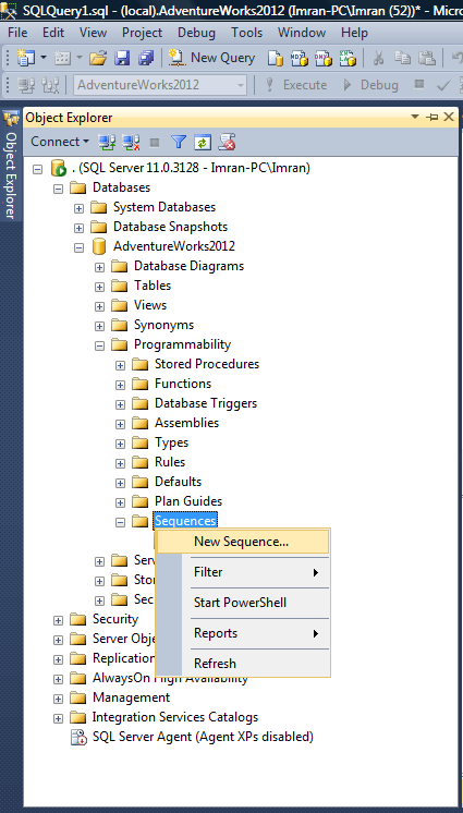 create sequence snippet.1.1