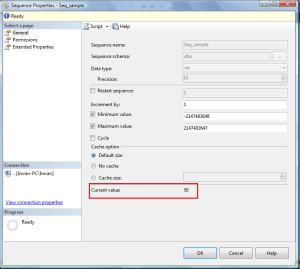 SQL SERVER 2012- How to get the current value from a sequence object ...