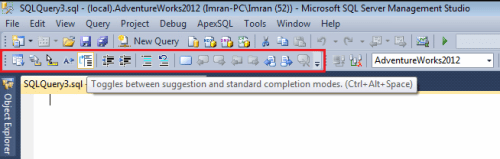 toggle suggestion and completion mode.2.3
