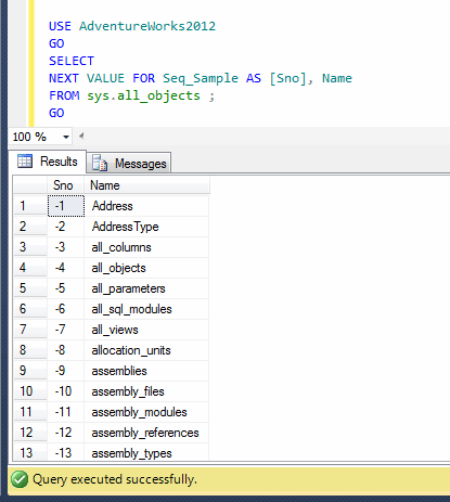 Negative serial number - Sequence.1.1