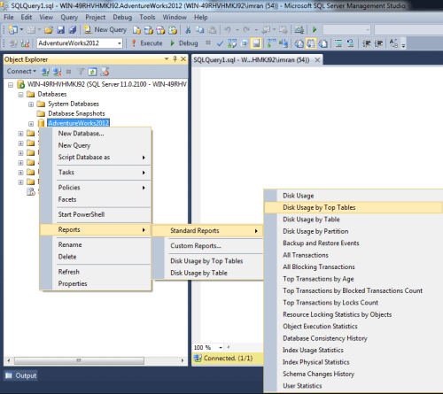 Find largest table 02
