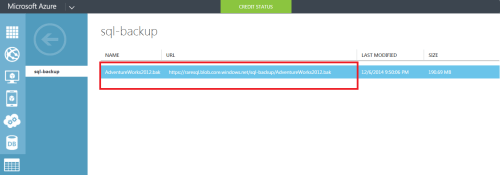 How to  take backup to URL.1.2