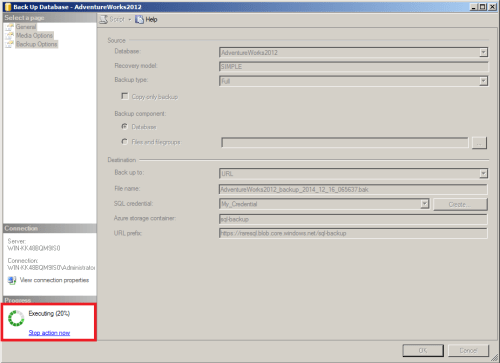 SQL Server Back to Azure using SSMS.1.6