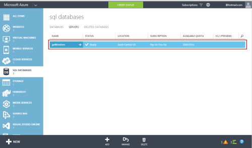 Azure Create SQL Server & Database.1.4