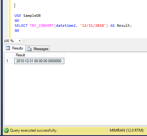 SQL SERVER – Fix – Error :195 – ‘TRY_CONVERT’ is not a recognized built ...
