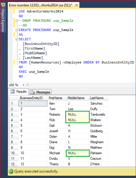 Error number 11553.1.1