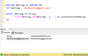 SQL SERVER 2022 – Multiple ways to remove the last character in a ...